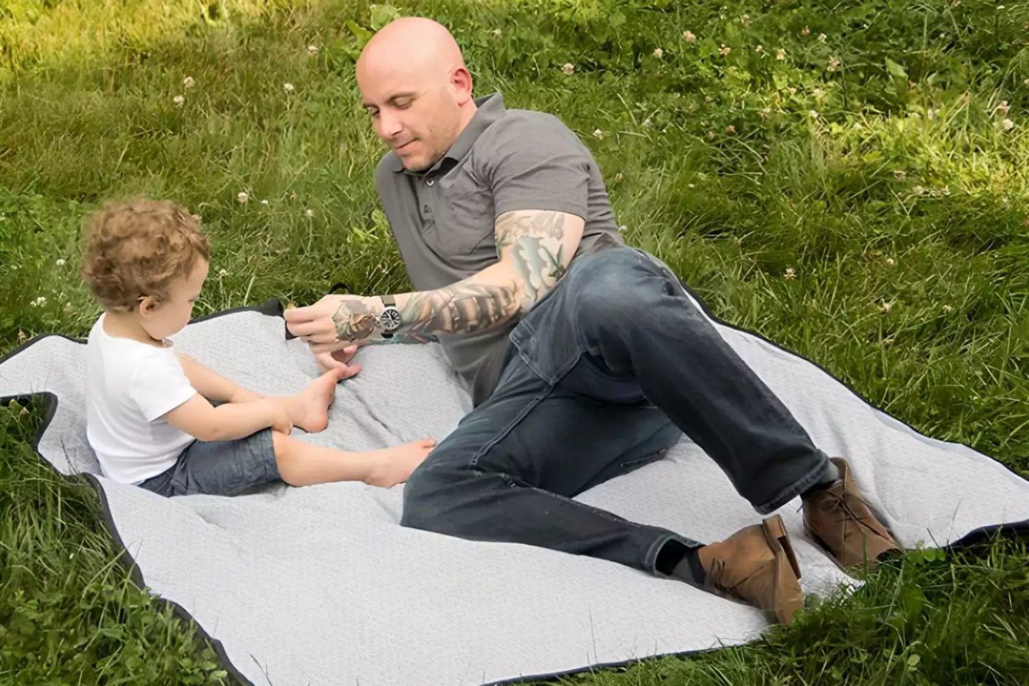 branded picnic blanket